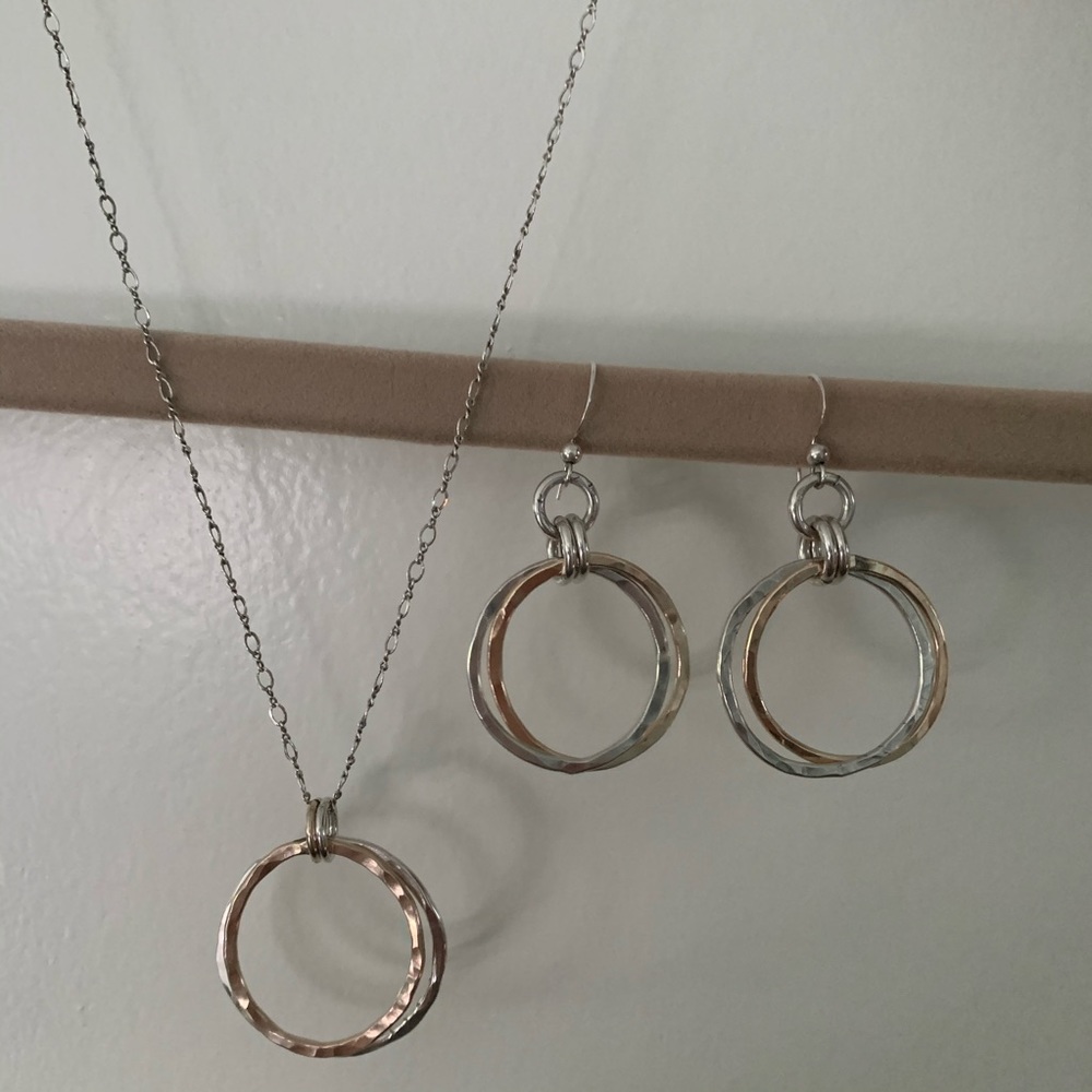 Necklace and matching earrings